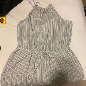 White and grey stripe jumper
